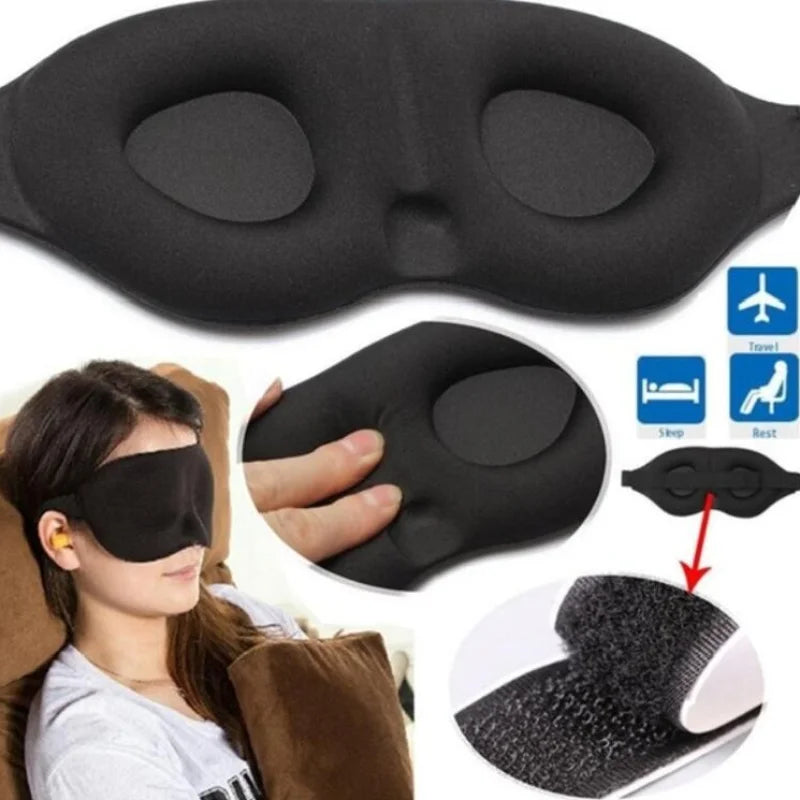 Breathable 3D Sleep Mask with Adjustable Strap